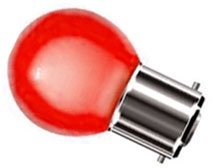 1.5W Red Golfball LED Bulb, Bayonet Cap (BC), 5W Incandescent Alternative, Pearl Finish