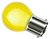 This is a 1W 22mm Ba22d/BC Golfball bulb that produces a Yellow light which can be used in domestic and commercial applications