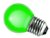 This is a 1W 26-27mm ES/E27 Golfball bulb that produces a Green light which can be used in domestic and commercial applications