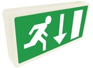 Maintained Led Emergency Exit Box Sign H K