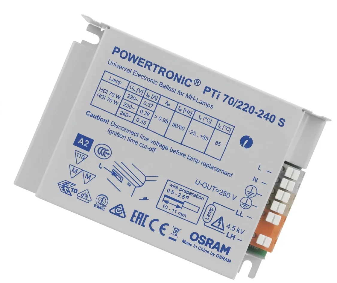 Osram Powertronic PTI 70S Digital Ballast for 70W CDM-T Lamps