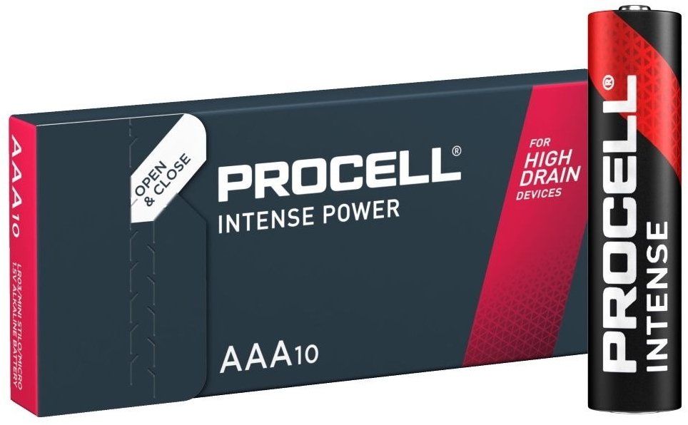 Duracell Procell Intense Alkaline battery LR3 Micro AAA - Box of 10