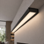 P4-1 Strip Recessed Black Profile End Cap Set (For C1 & C4 Diffuser) Rounded-Top