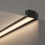 P4-1 Strip Recessed Black Profile End Cap Set (For C1 & C4 Diffuser) Rounded-Top