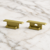 P6-2 Recessed Strip Profile GoldBrass End Cap Set (For C13 Diffuser) Flat-Top