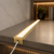 P6-2 Recessed Strip Profile GoldBrass End Cap Set (For C13 Diffuser) Flat-Top