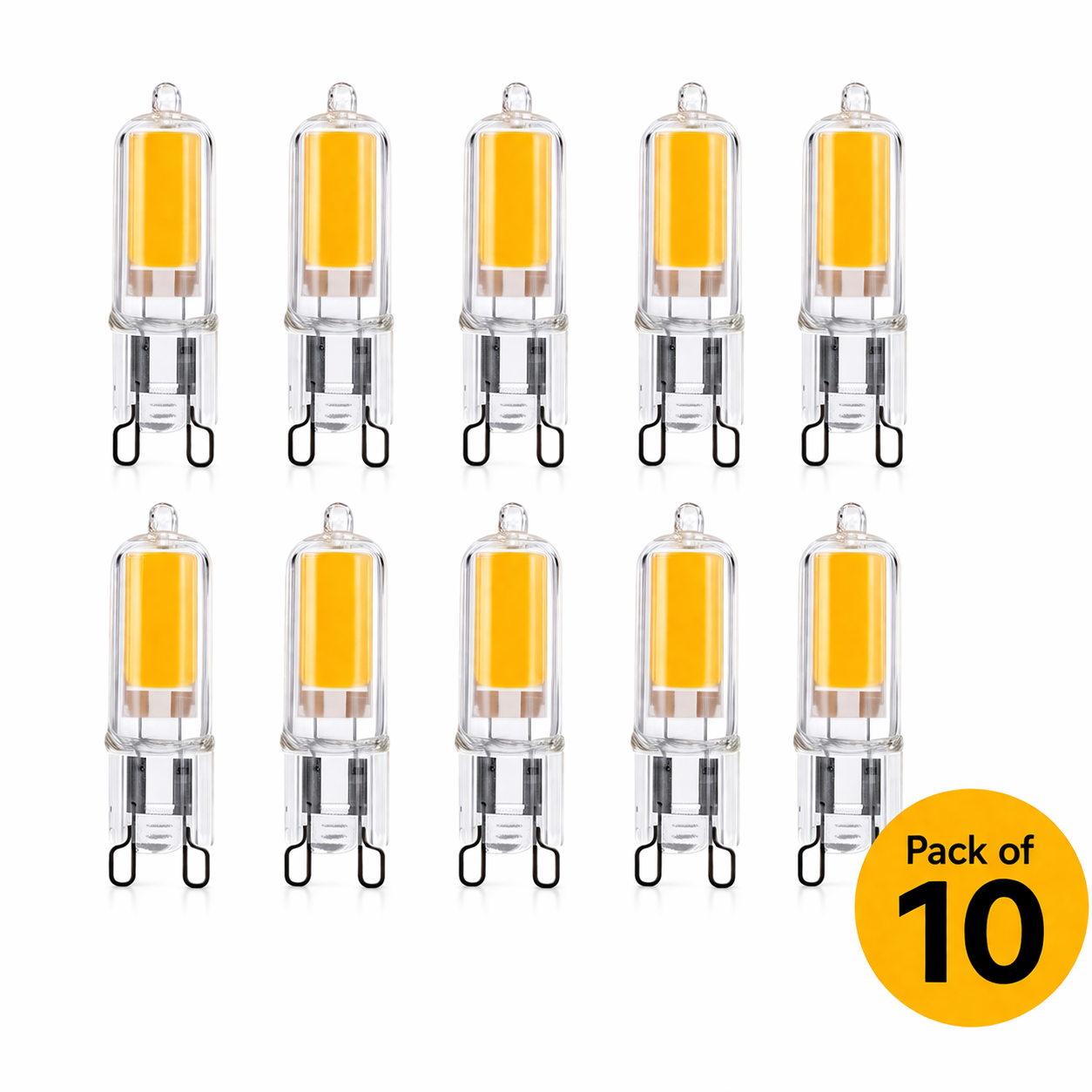 10 Pack 2 Watt G9 LED Capsule (Warm White) (25 Watt Alternative)