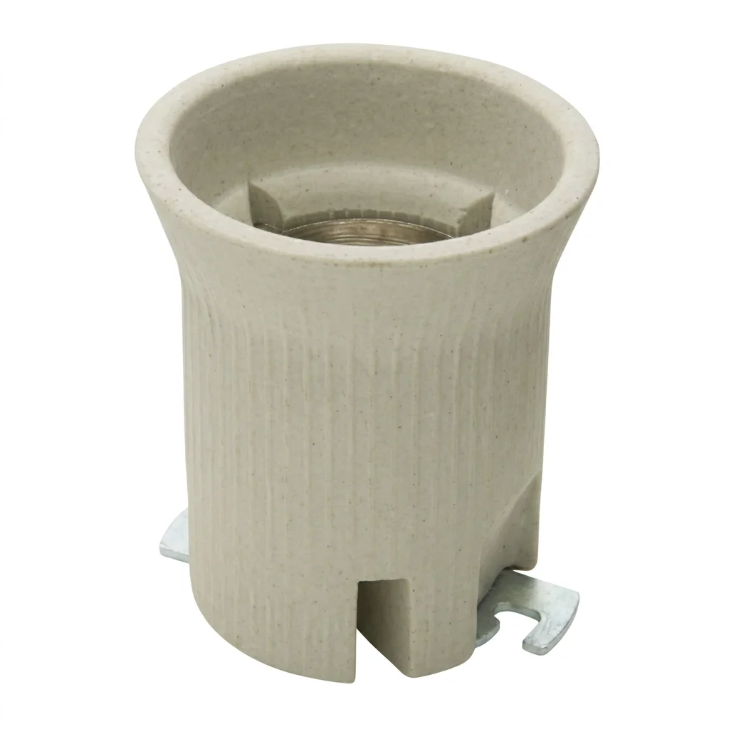 Porcelain E40 GES Lampholder with Bracket