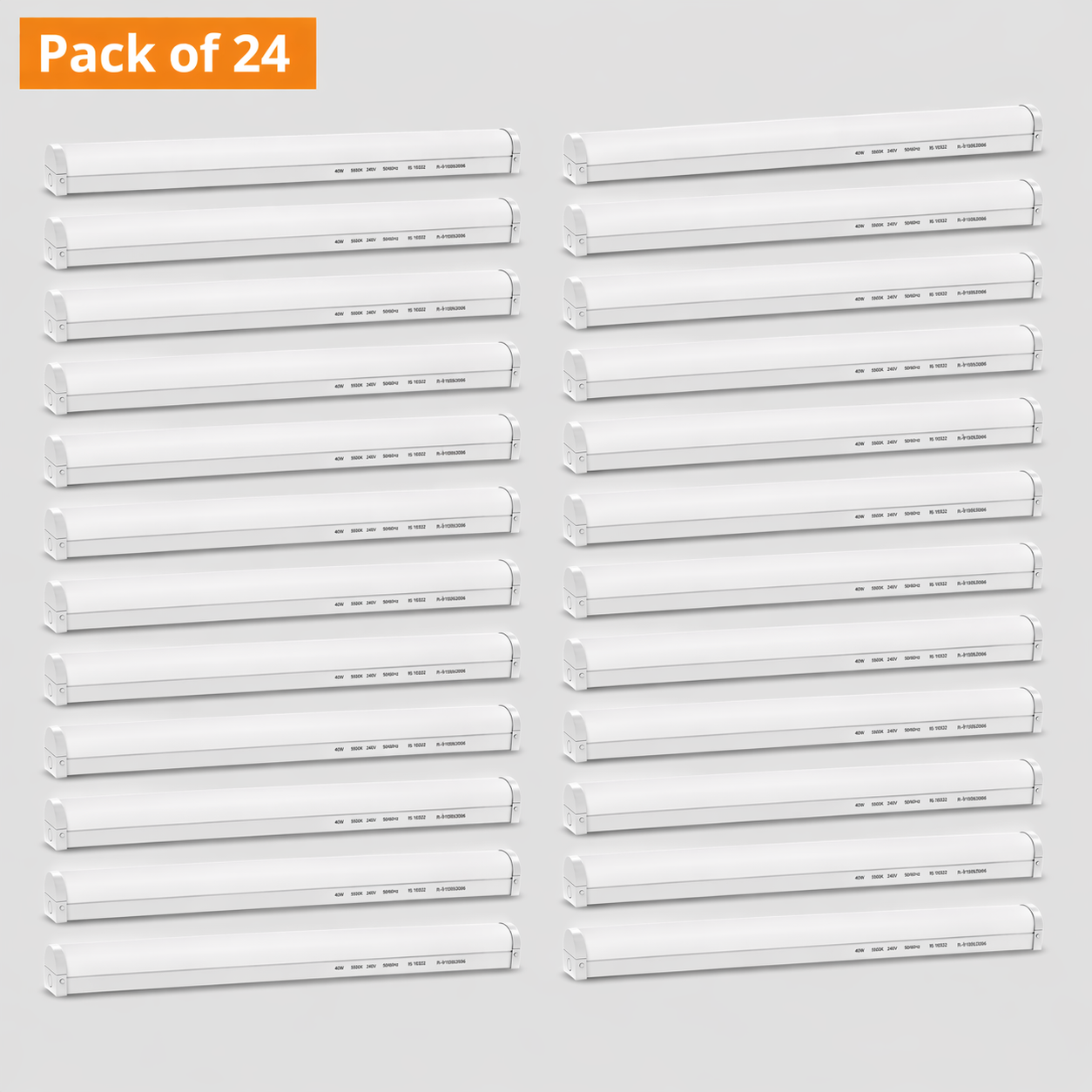 24 Pack 20W/30W/40W LED Batten Fitting 4FT Samsung Chip CCT 3IN1 135LM/W VT-4004