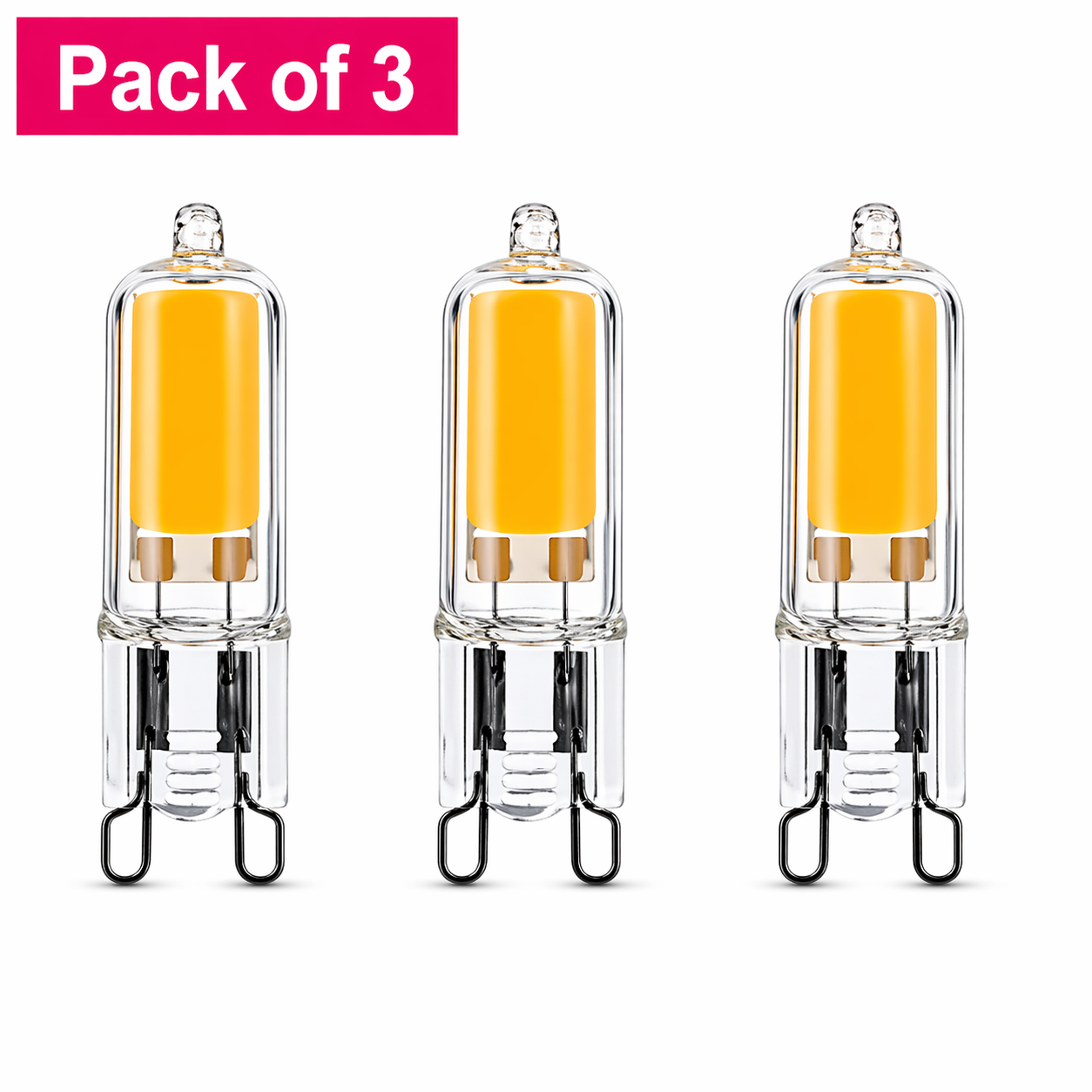 3 Pack 2 Watt G9 LED Capsule (Cool White) (25 Watt Alternative)