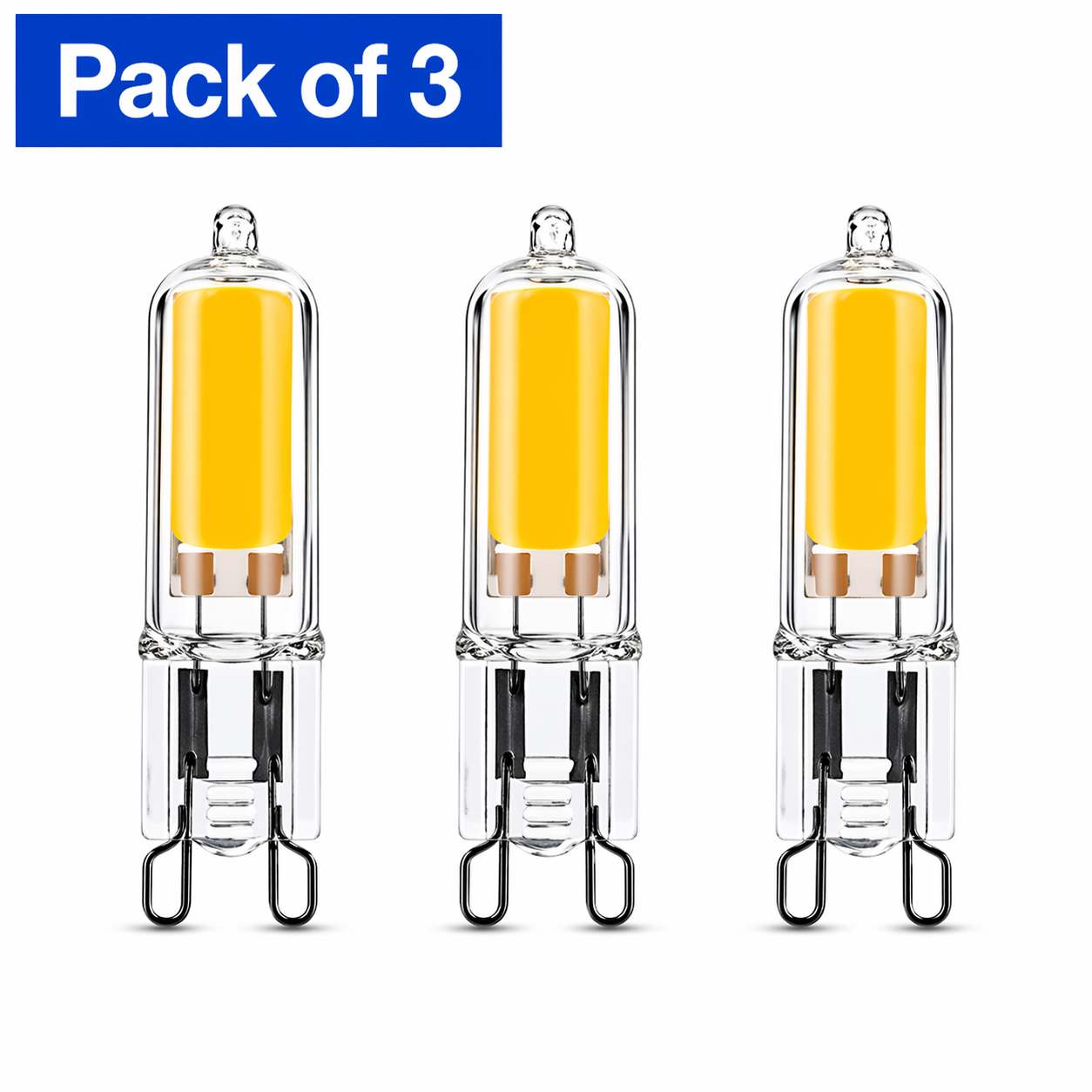 3 Pack 2 Watt G9 LED Capsule (Daylight) (25 Watt Alternative)