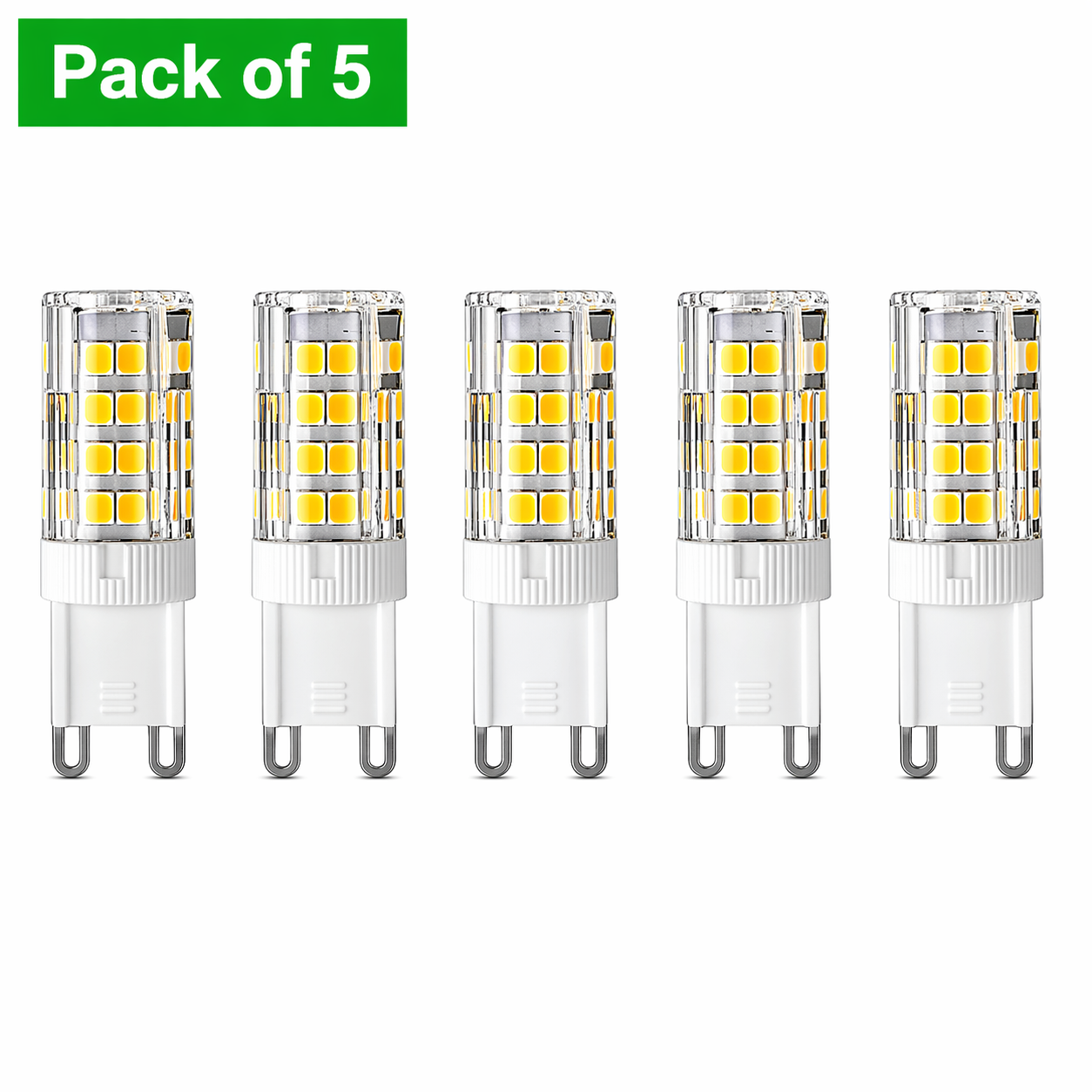 Prolite 5-Pack Dimmable G9 LED Capsule Bulb 3.5W Very Warm White (35W Halogen Equivalent)
