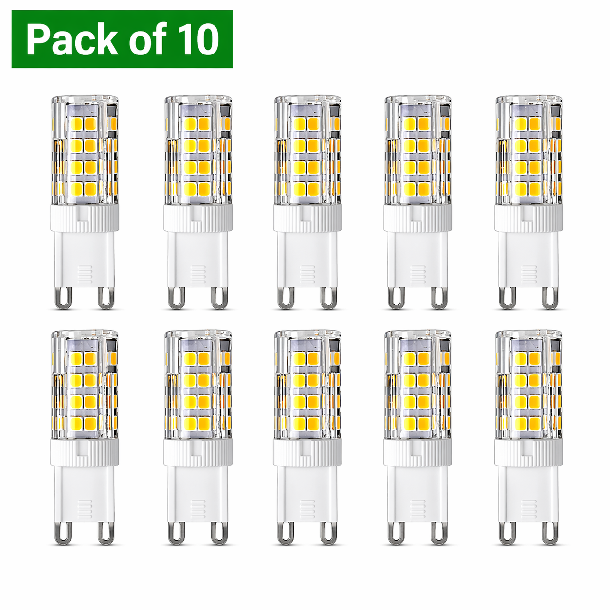 Prolite Dimmable LED G9 3.5W Capsule Bulbs, 10 Pack, Very Warm White (35W Equivalent)