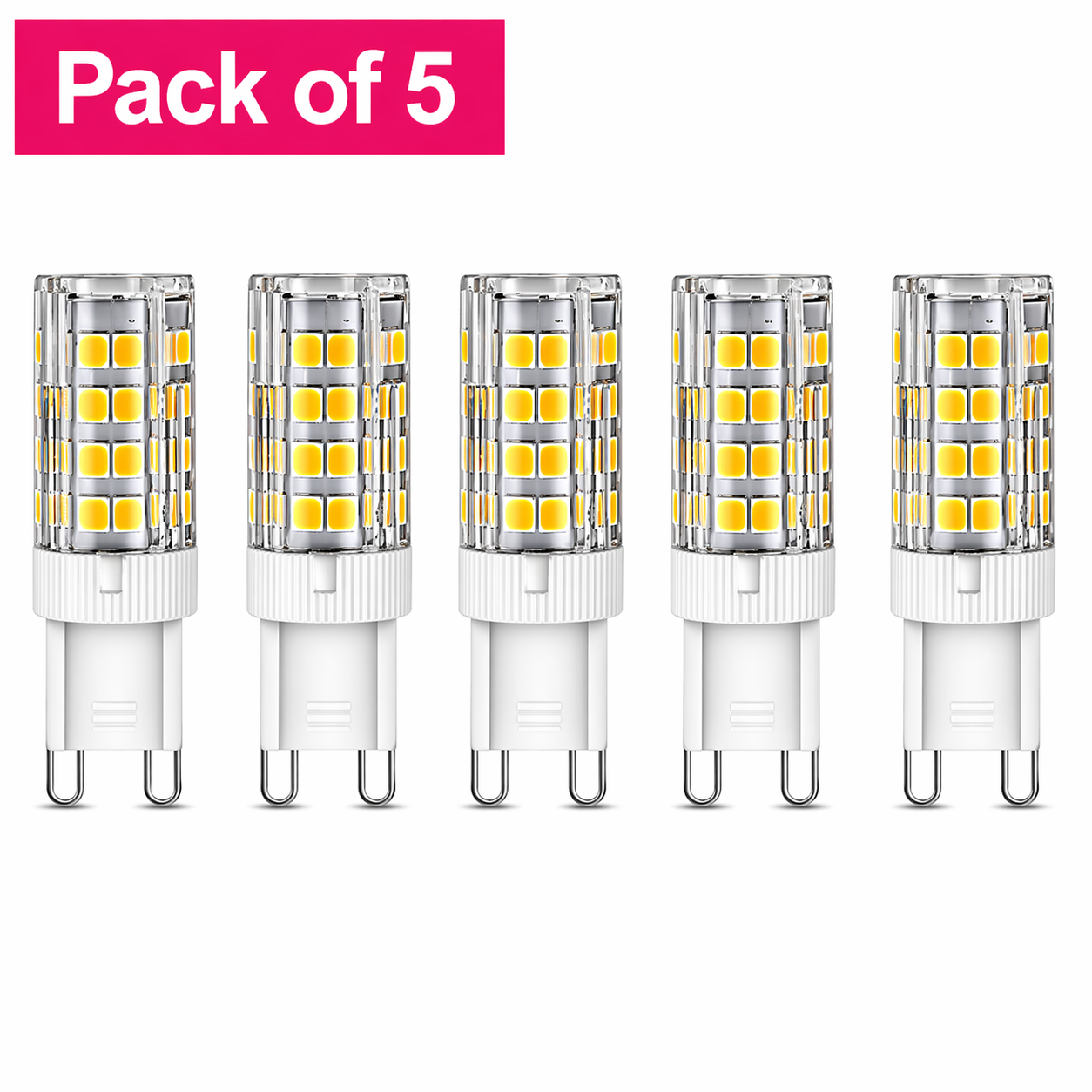 Prolite 5-Pack Dimmable LED G9 3.5W Cool White (35W Alternative)