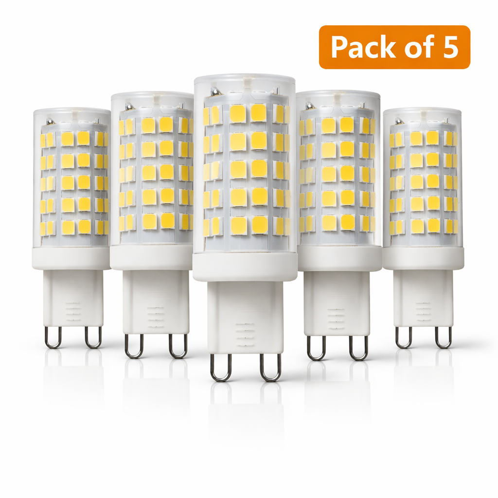5 Pack Knightsbridge Dimmable LED G9 4W Cool White 25 Watt Alternative
