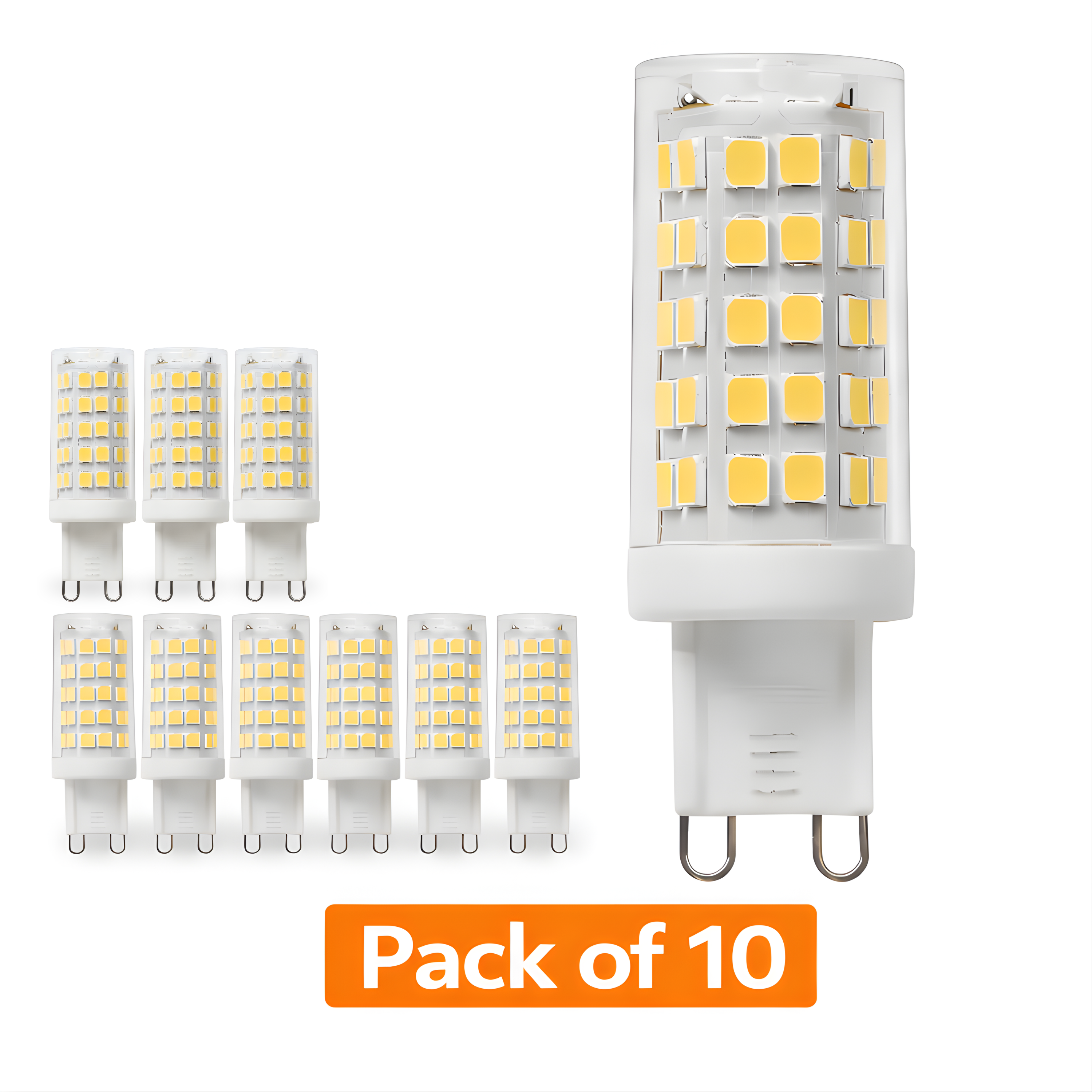 10 Pack Knightsbridge Dimmable LED G9 4W Cool White 25W Alternative