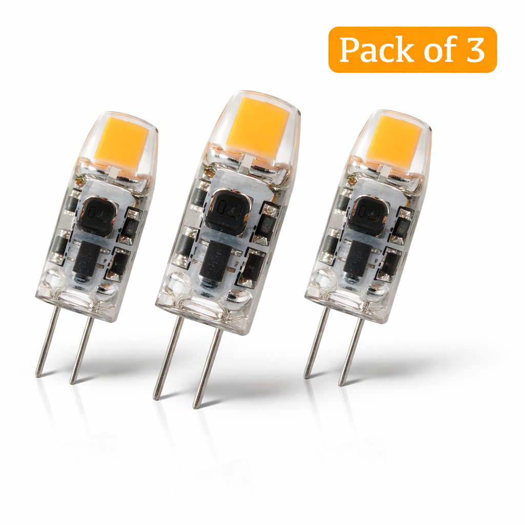 3 Pack Prolite 1.2W LED G4 Capsule Very Warm White (10 Watt Alternative)