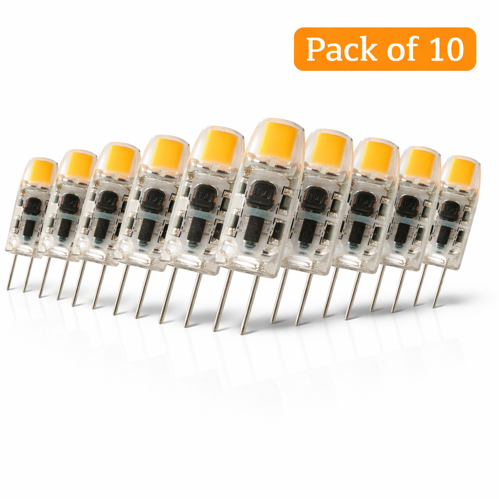 10 Pack Prolite 1.2W LED G4 Capsule Very Warm White (10 Watt Alternative)