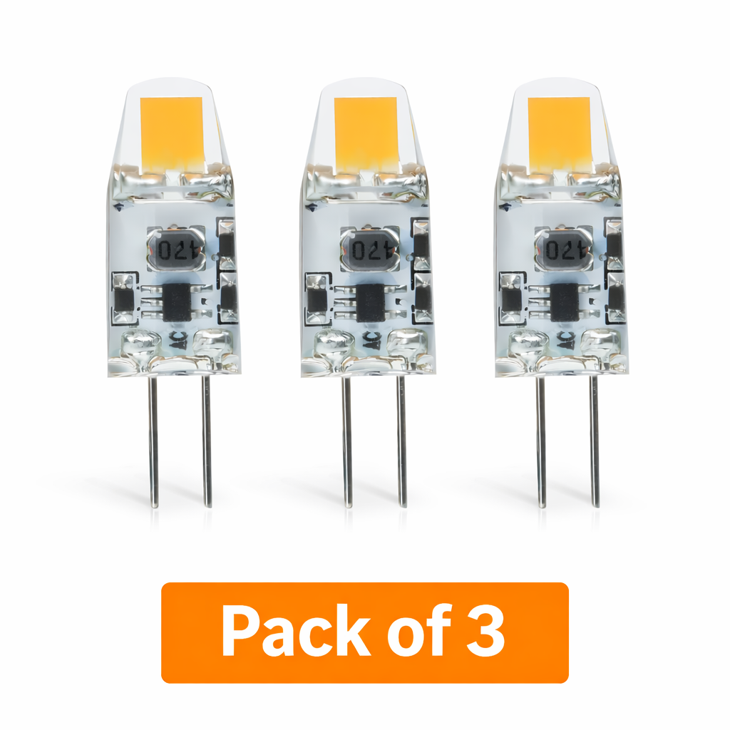 3 Pack Prolite 1.2W LED G4 Capsule Cool White (10 Watt Alternative)