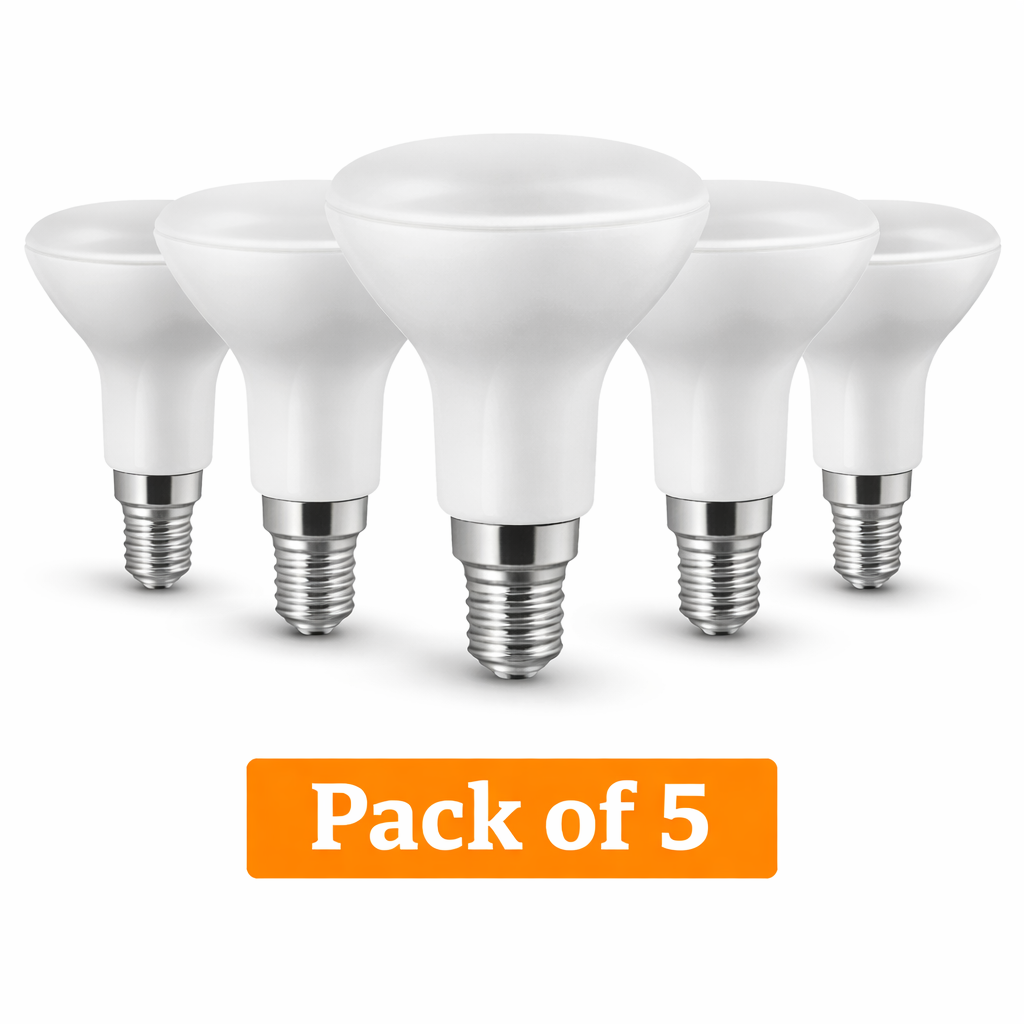 5 Pack Prolite R50 LED Reflector Bulbs, 5W SES, Warm White (40W Equivalent)