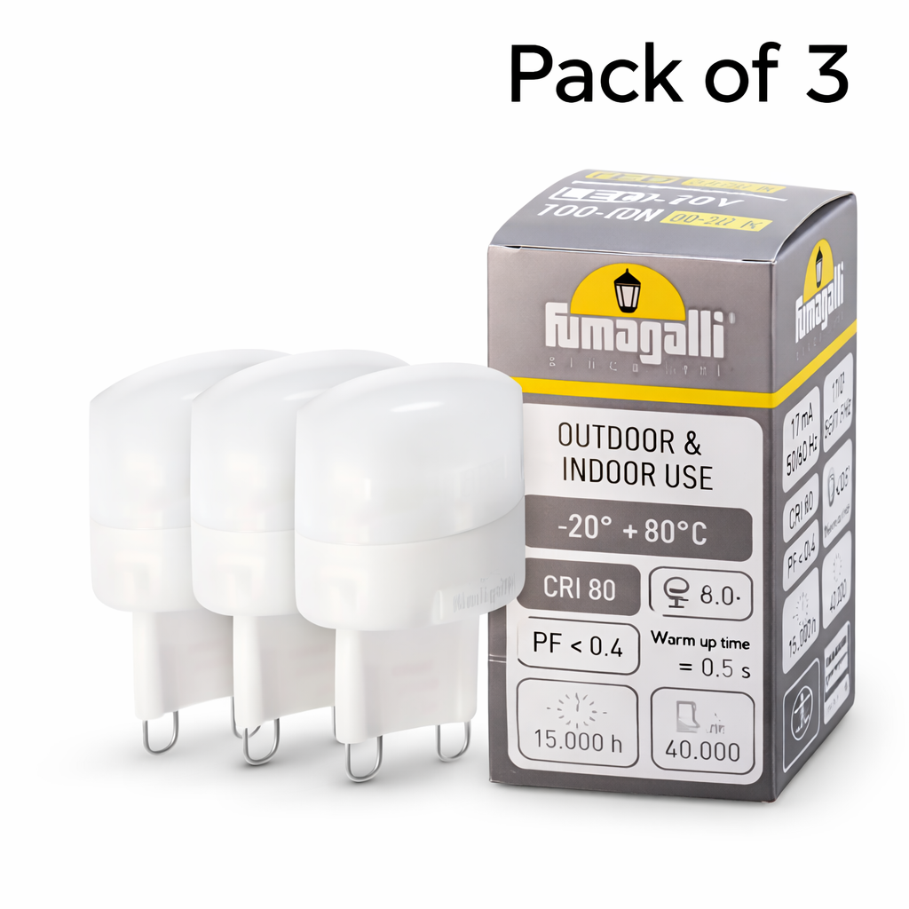3 Pack Robus G9 LED Lamp 1.7W 4000K