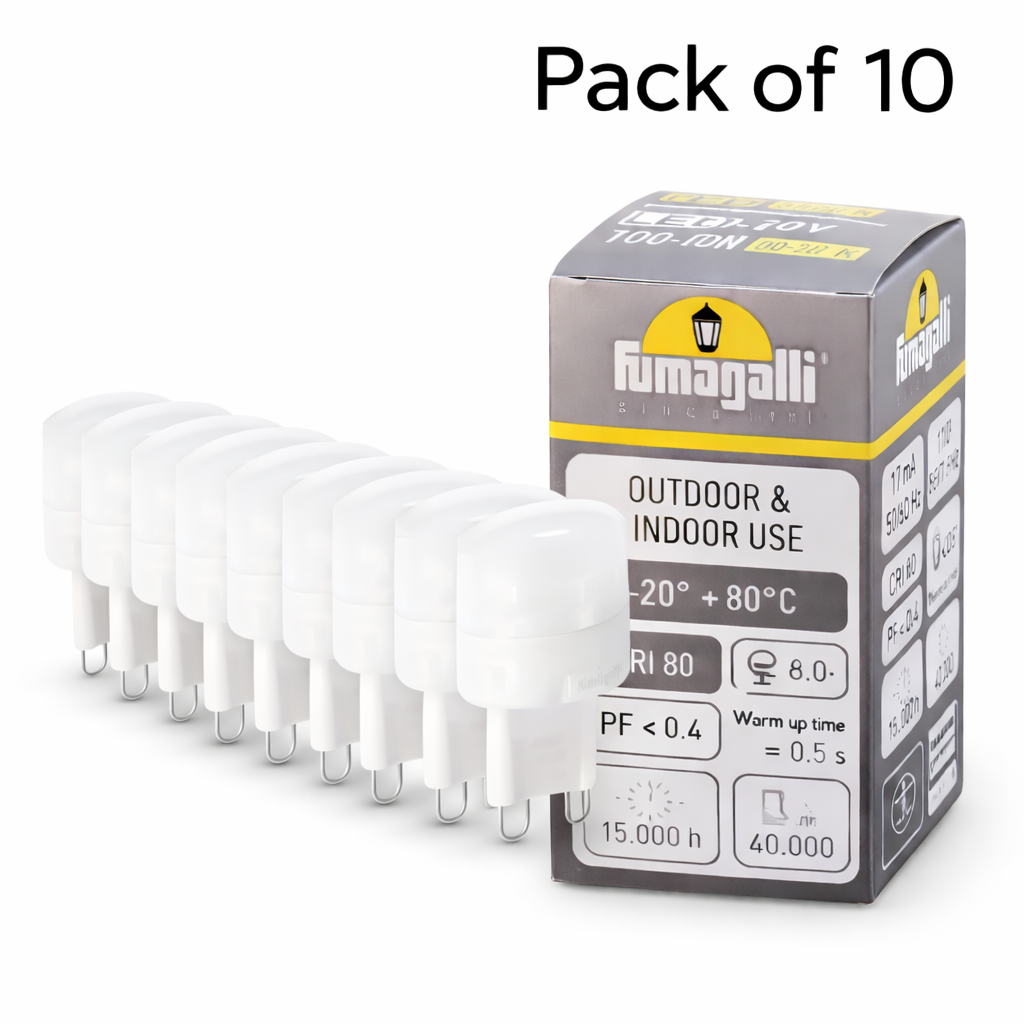10 Pack Robus G9 LED Lamp 1.7W 4000K