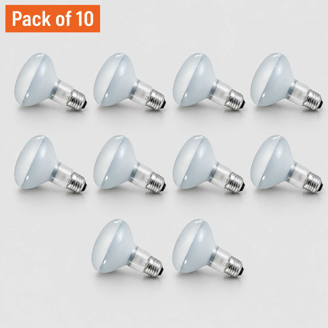 10 Pack 40W Incandescent Reflectors/Spotlights 26-27mm ES/E27 Frosted