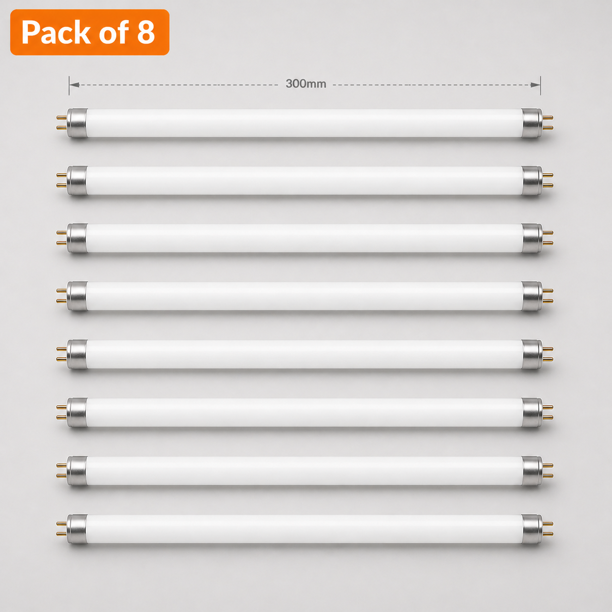 8 Pack Philips UV Fly Killer Tube 8W T5 300mm 12"