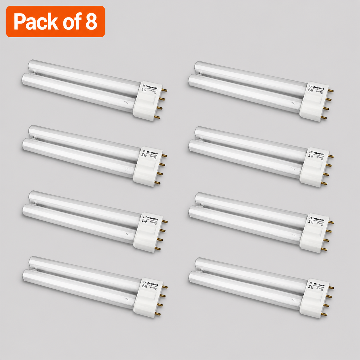 8 Pack Philips 18W 2G11 UV Fly Killer Compact Fluorescent Tube
