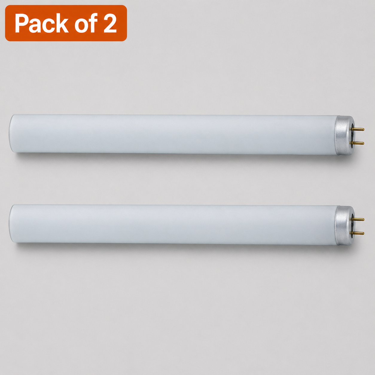 2 Pack 600mm T12 Fluorescent Blacklight Tubes - 40W