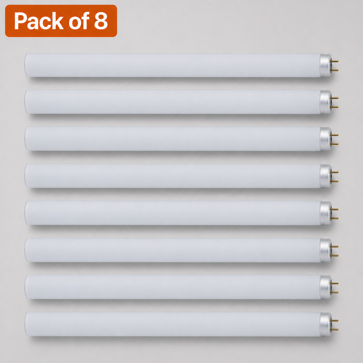 8 Pack 600mm T12 Fluorescent Blacklight Tubes 40W
