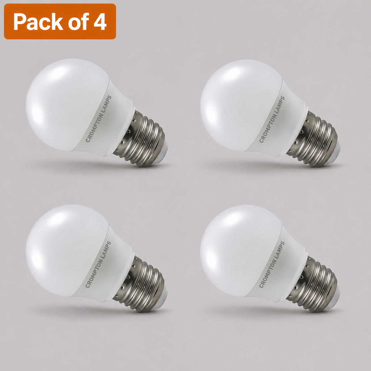 4 Pack Crompton LED Golfball 4.2W ES Very Warm White (40W Alternative)