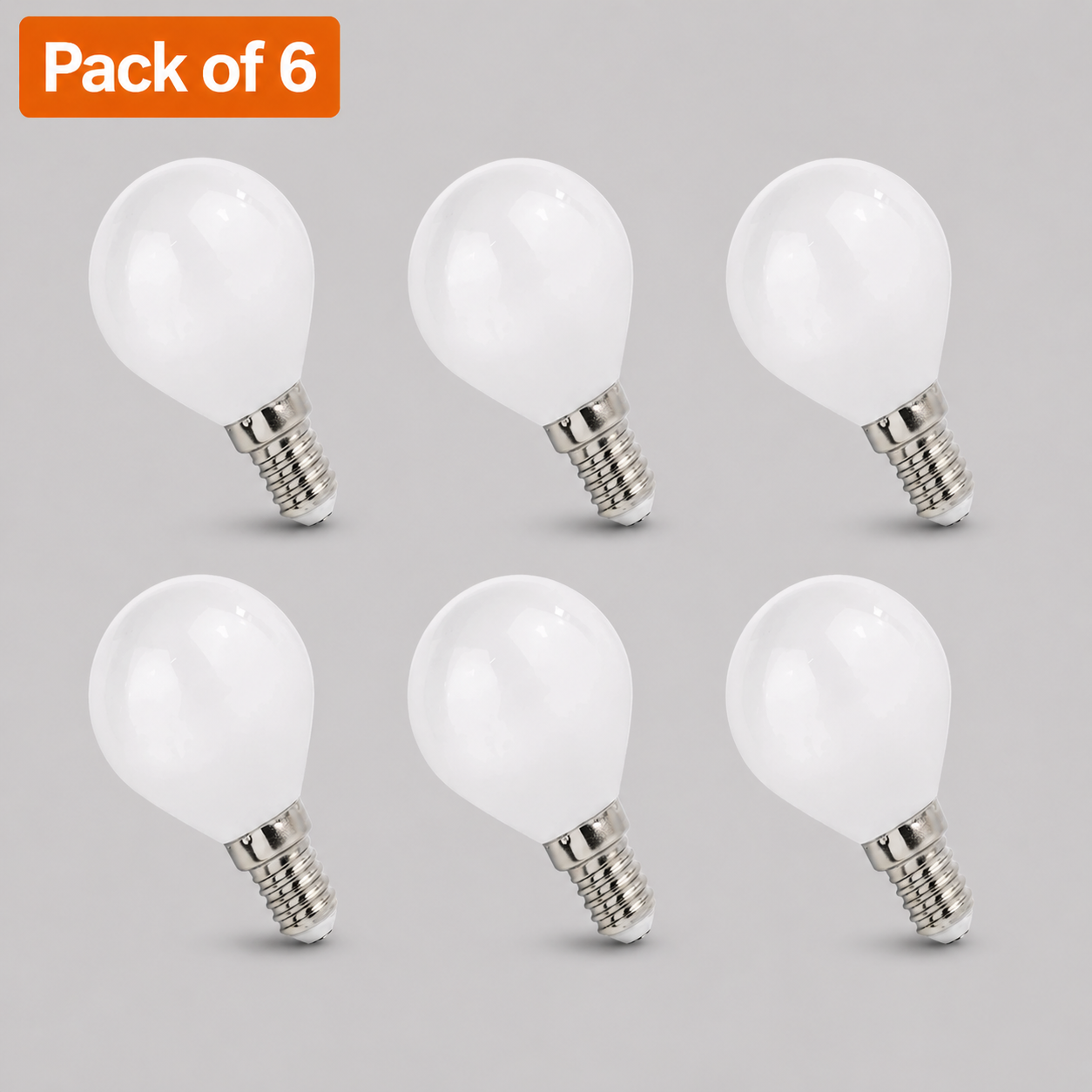 6 Pack Calex 3.5W Dimmable LED Filament Golfball SES Very Warm White Frosted (30W Incandescent Equivalent)