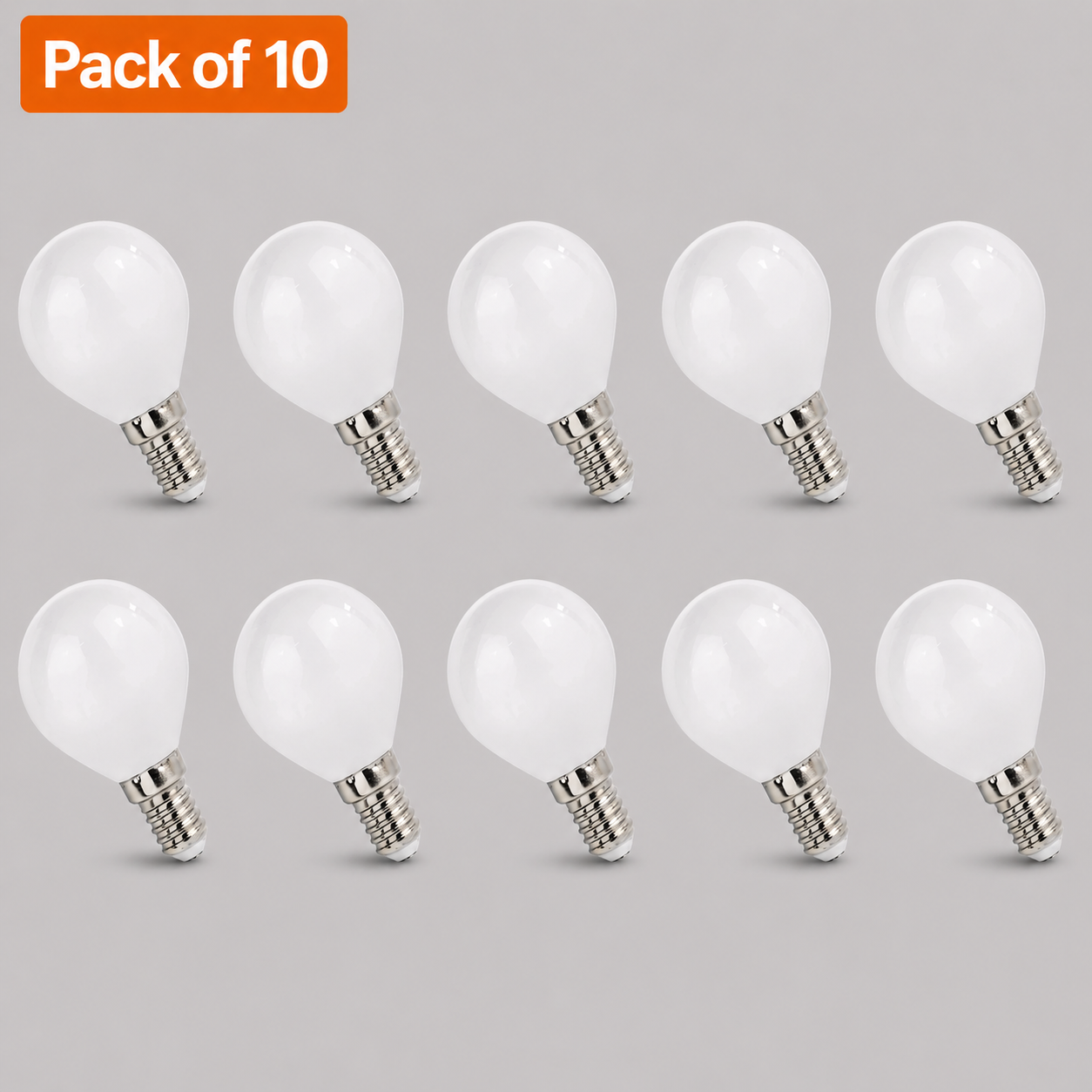 10 Pack Calex Dimmable 3.5W LED Filament Golfball Frosted Very Warm White Light Bulbs (30W Incandescent Alternative)