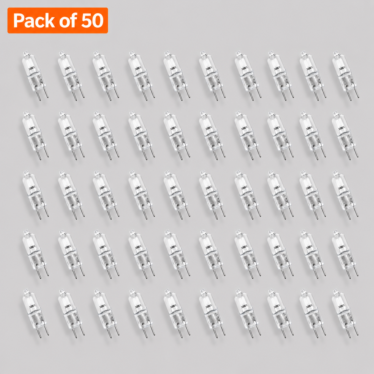 50 Pack Leading Brand 20W 12V Halogen G4 Capsule Lamp