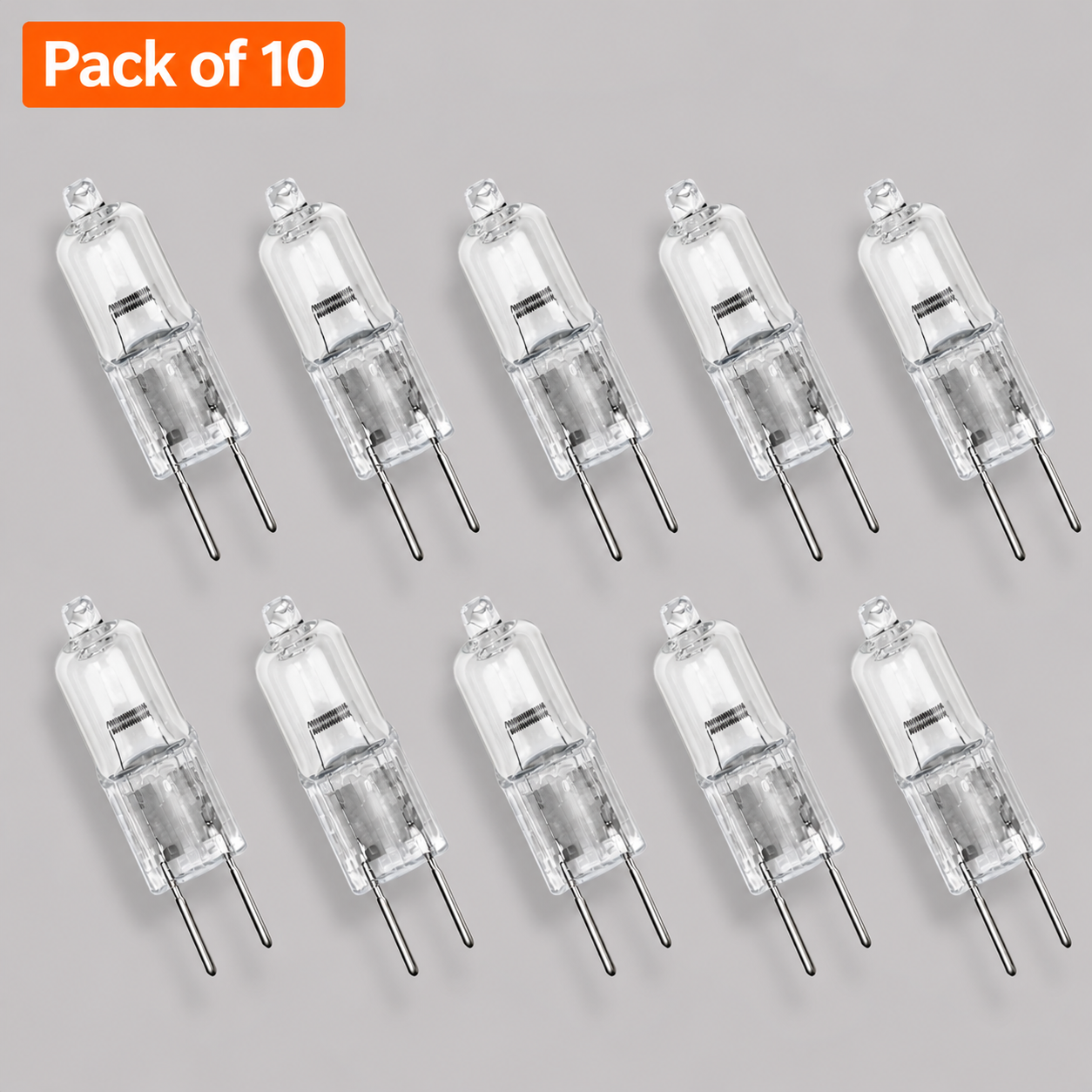 10 Pack Leading Brand 10W 12V Halogen G4 Capsule Lamp