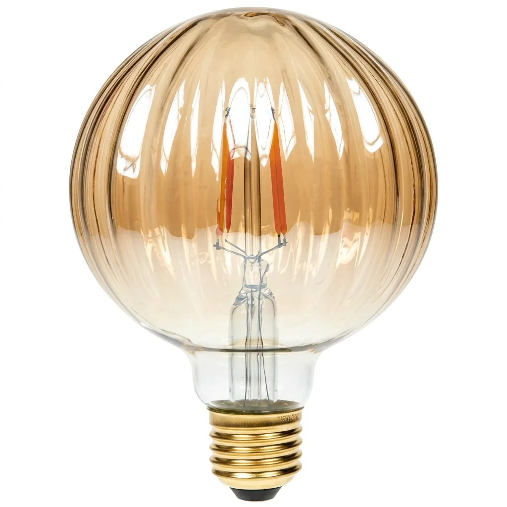 Prolite 4W LED Filament Gold Pumpkin Dimmable Light Bulb Ultra Warm White 25W Equivalent