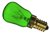 This is a 15W 14mm SES/E14 Pygmy bulb that produces a Green light which can be used in domestic and commercial applications