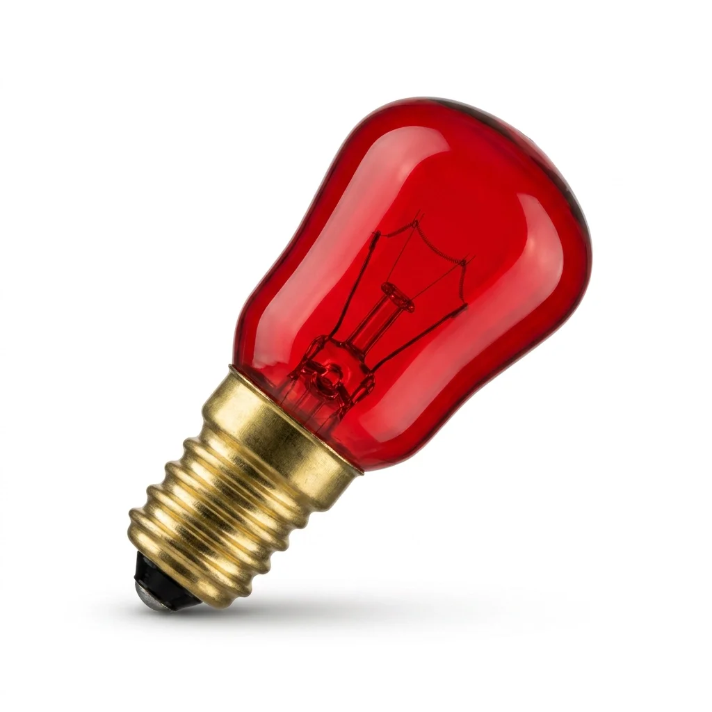 15W 220-240V Incandescent Pygmy 14mm E14/SES Red