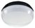 This is a Black/Opal finish light fitting that has a diameter of 200mm and takes a 4 Pin light bulb