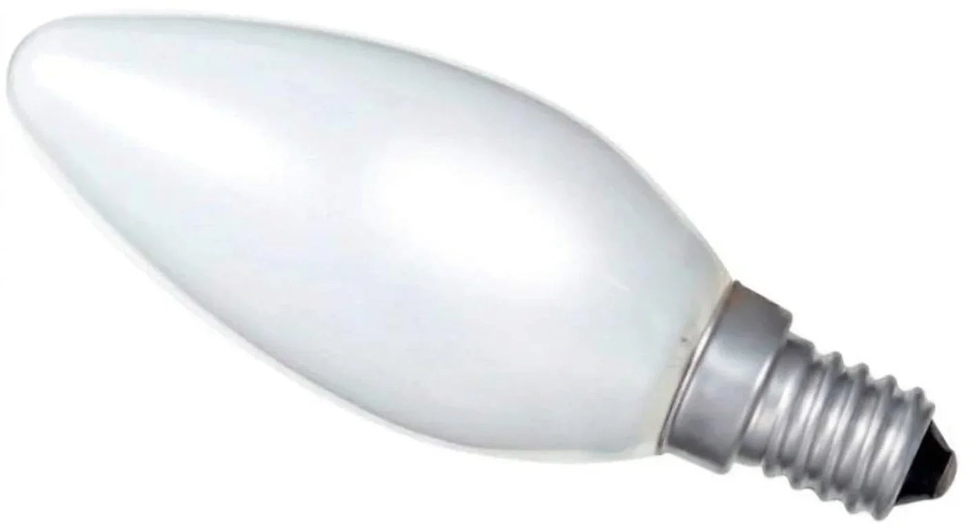 110-130V 40W Incandescent Candle 14mm E14/SES Frosted