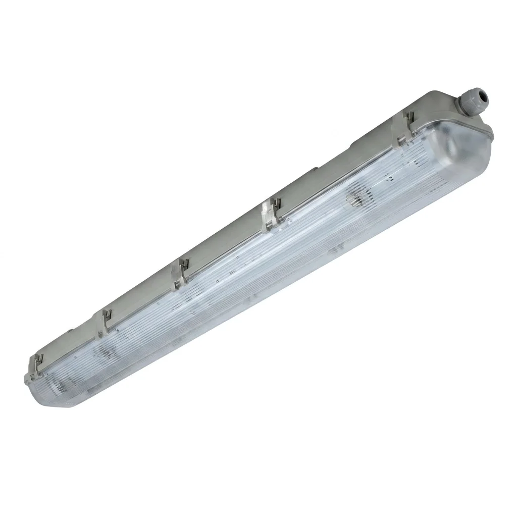 KnightsBridge 230V IP65 T8 Twin LED Ready Anti Corrosive Fitting (4ft)