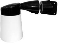 Eterna LED Corner Wall Mounted Aluminium Body Outside Light Fitting - Black